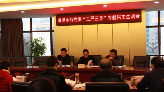 宜賓市清源水務(wù)集團召開“三嚴(yán)三實”專題 民主生活會